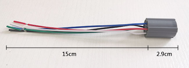 Heller Druckknopf-Schaltbuchse-Stecker für 19mm Entlüftungsloch 5 Draht-Zopf Pin 15cm