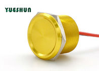China Piezo Aluminiumdrucktastenschalter KEIN Gelb-Körper der Lampen-25mm 24VAC 100mA Firma