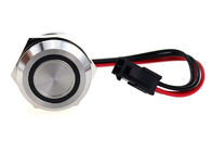 Note auf weg 25mm piezoelektrische Impulsdauer-blauem rotem Licht Druckknopf-50ms