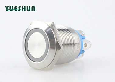 China Selbst stellte LED-Metalldrucktastenschalter-Edelstahl 304/316 Shell zurück distributeur