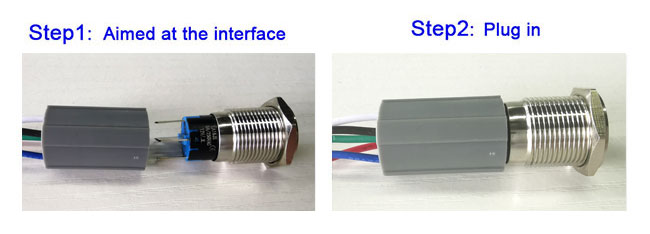 Plastikdruckknopf-Schaltbuchse-Stecker, Druckknopf-Schaltbuchse-Verbindungsstück