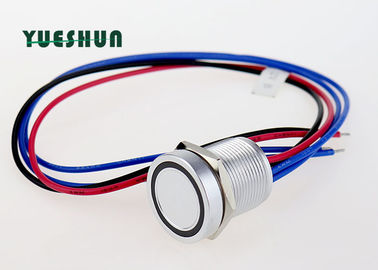 China LED belichteter piezo Drucktastenschalter, 19mm Schalter-Druckknopf kurzzeitig distributeur